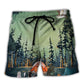 Camping Train Beach Shorts For Summer Vacations And Travel Ready Comfort