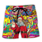 Christmas In July Hippie Summer Santa Beach Shorts For Island Getaways And Easy Warm Weather Wear