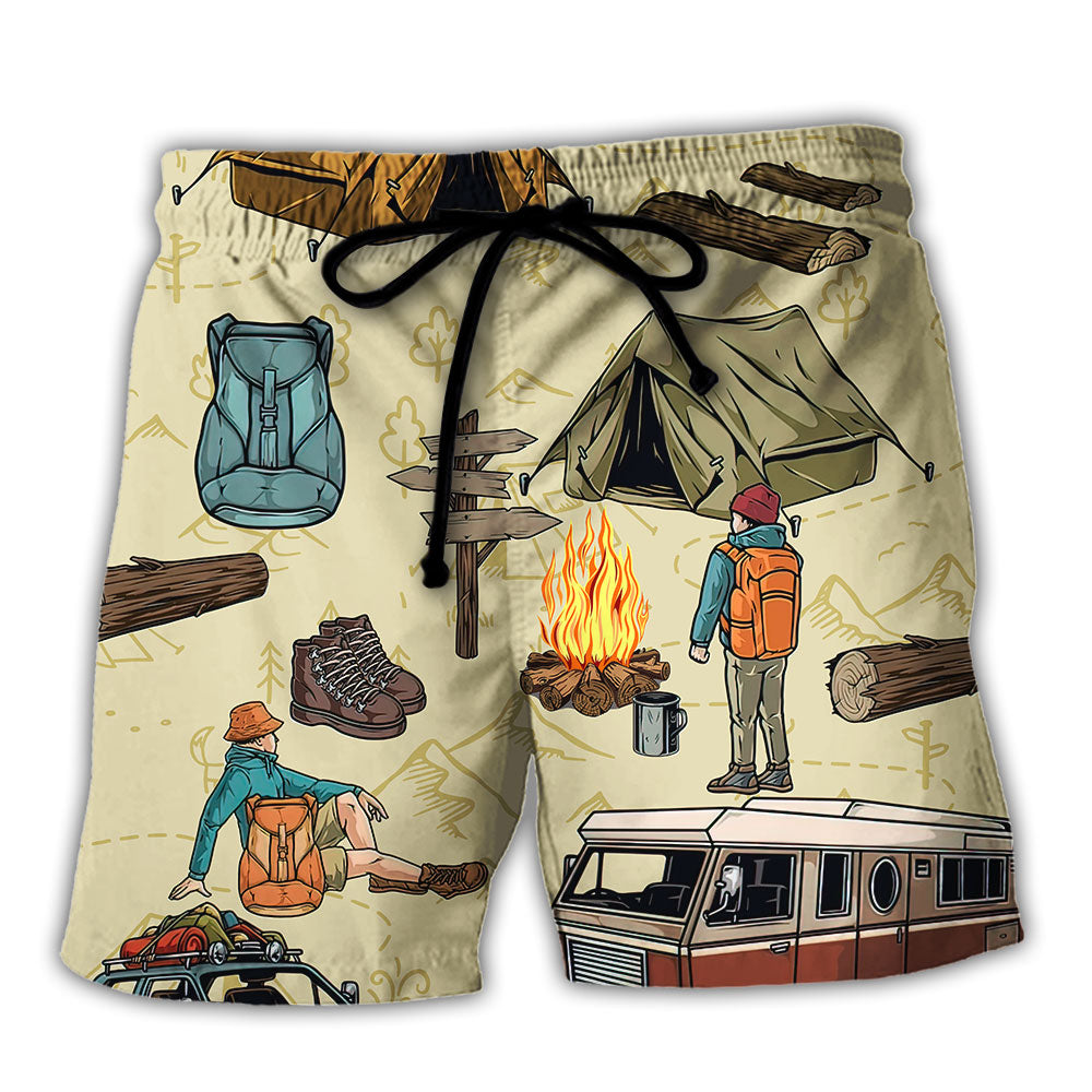 Camping Beach Shorts For Warm Weather Outings And Relaxed Casual Wear