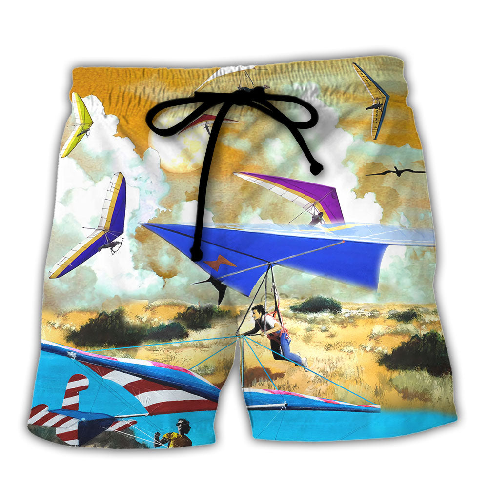 Skydiving Beach Shorts For Island Getaways And Bright Seasonal Outfits