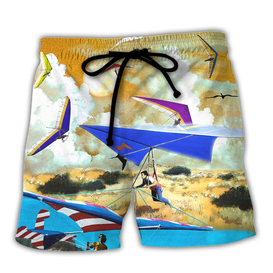 Skydiving Beach Shorts For Island Getaways And Bright Seasonal Outfits