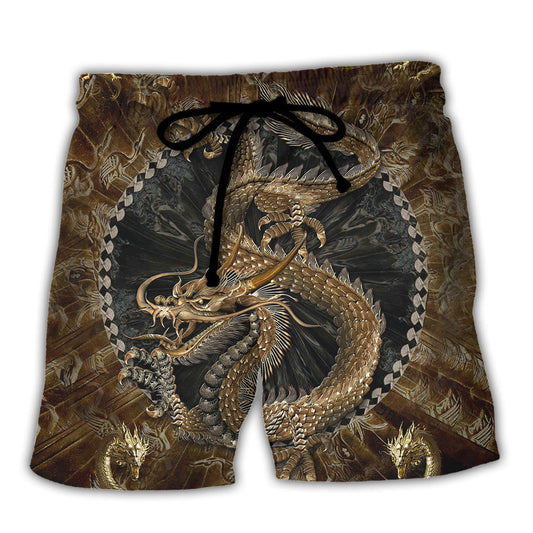 Colorful Dragon Beach Shorts For Resort Getaways And Thoughtful Gift Giving