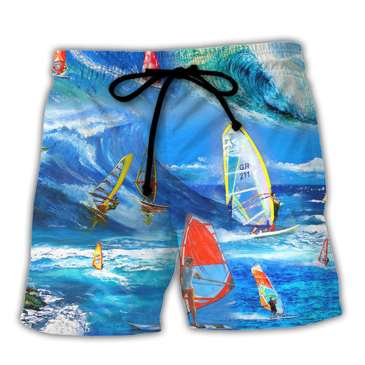 Windsurfing Surfing Beach Shorts For Oceanfront Escapes And Thoughtful Gift Giving