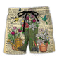 Gardening Mindful Message About Finding Peace In Beach Shorts For Summer Vacation And Coastal Travel