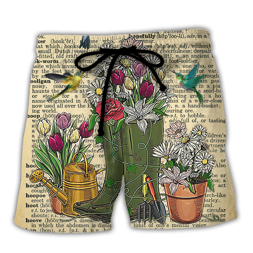 Gardening Garden Beach Shorts For Island Getaways And Leisure And Relaxation