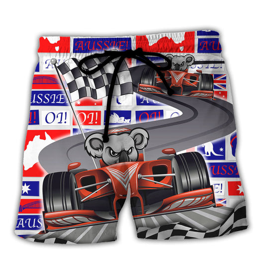 Koala Formula Racing Australian Vibe Beach Shorts For Outdoor Adventures And Comfort