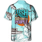 Fishing Vacation Sport Hawaiian Shirt All Over Print Detail For Coastal Travel