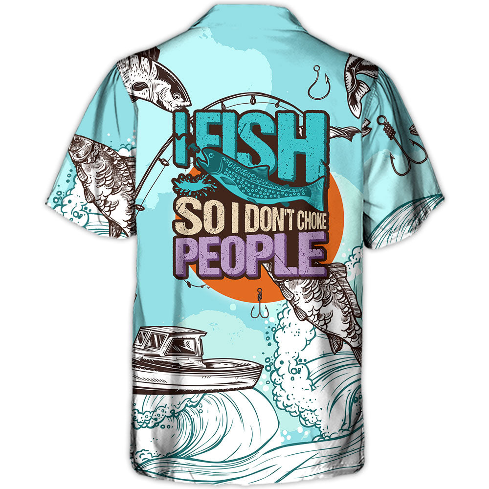 Fishing Vacation Sport Hawaiian Shirt All Over Print Detail For Coastal Travel