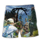 Hiking Is The Answer Funny Outdoor Quote Beach Shorts For Beach Days And Outdoor Activities