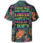 Tropical Lobster Hawaiian Shirt Pattern Detail For Thoughtful Gifting