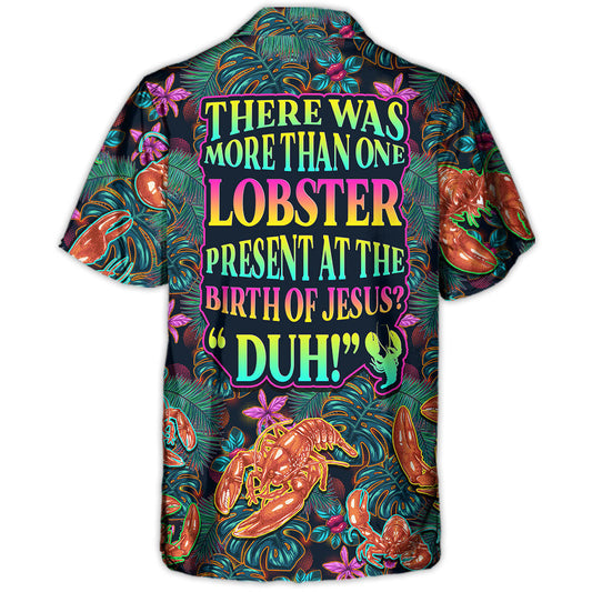 Tropical Lobster Hawaiian Shirt Pattern Detail For Thoughtful Gifting