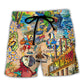 Coastal Ocean Parrot Beach Shorts For Oceanfront Escapes And Comfortable Daily Use