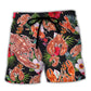 Ocean Tropical Lobster Queen Beach Shorts For Poolside Relaxation And Comfortable Daily Use