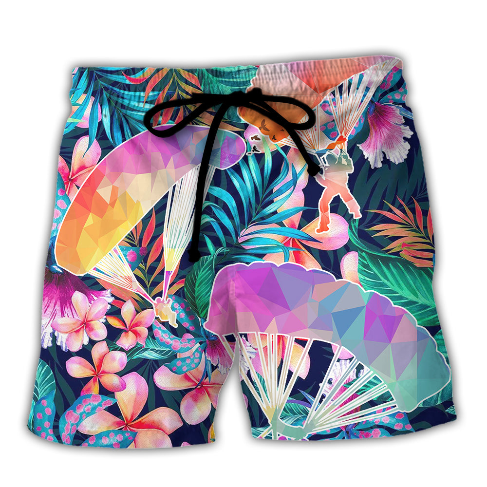 Parasailing Beach Shorts For Summer Vacations And Leisure And Relaxation