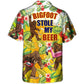 Funny Tropical Beer Forest Creature Stole Hawaiian Shirt For Coastal Adventures And Warm Weather Wear