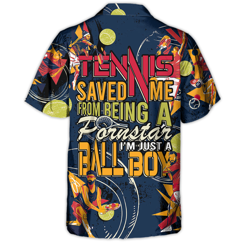 Tennis Ball Boy Hawaiian Shirt For Resort Getaways And Comfortable Summer Activities