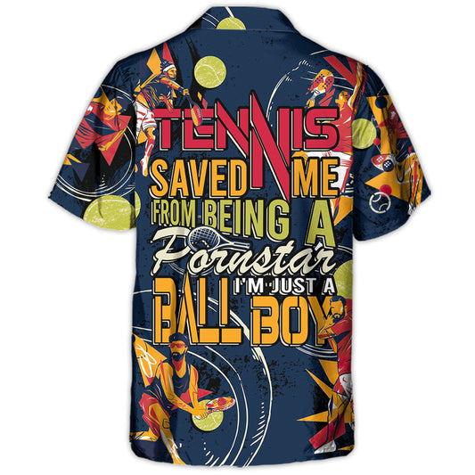 Tennis Ball Boy Hawaiian Shirt For Resort Getaways And Comfortable Summer Activities