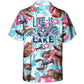 Lobstering Lake Hawaiian Shirt Button Front Artwork For Tropical Vacations