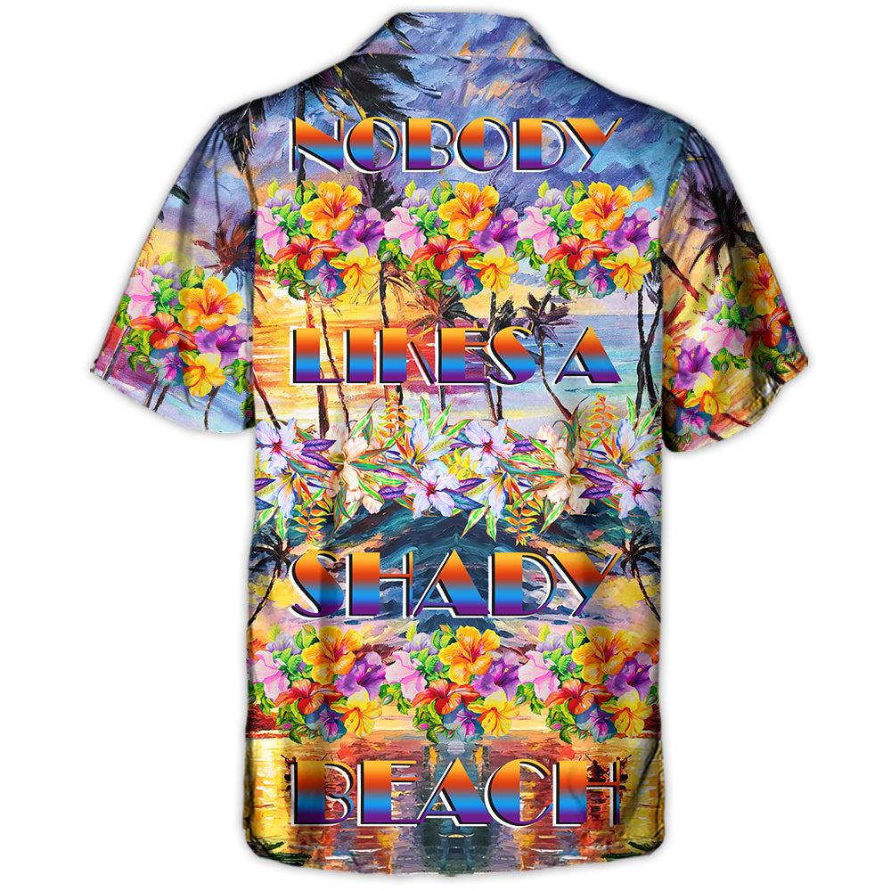 Beach Shady Hawaiian Shirt Tropical Styling View For Beach Days