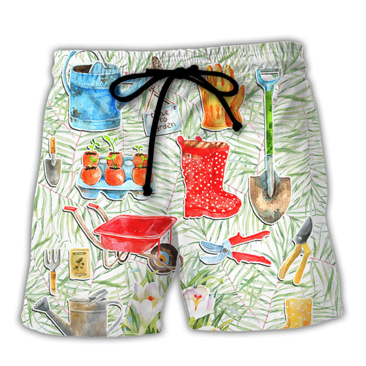 Gardening Beach Shorts For Casual Day Trips And Leisure And Relaxation