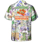 Vintage Gardening Tomatoes Hawaiian Shirt Print Closeup For Coastal Travel