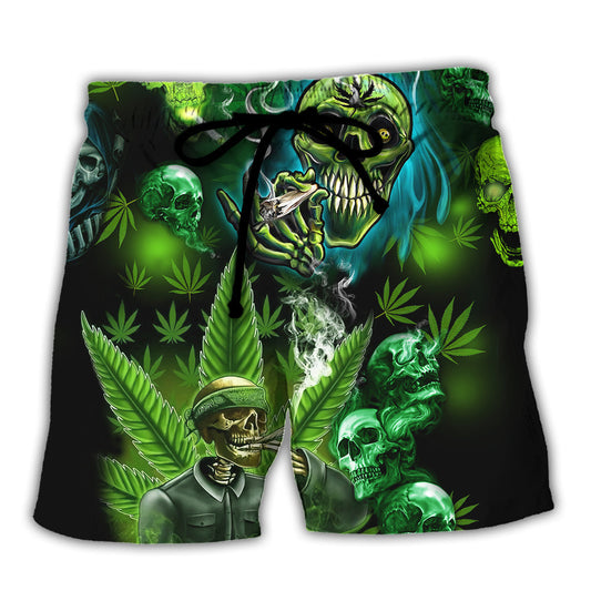 Skull Beach Shorts For Tropical Holidays And Travel Ready Comfort