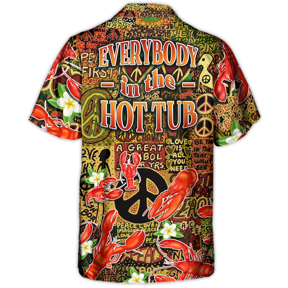 Tropical Lobster Hippie Hawaiian Shirt Tropical Styling View For Thoughtful Gifting