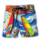 Windsurfing Life Begins At 25 Knots Windsurf Beach Shorts For Tropical Holidays And Weekend Adventures
