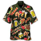 Funny Barbecue BBQ Grandpa Hawaiian Shirt Detailed Pattern View For Beach Days
