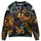 Pirate Skull Treasure Hunting Sweater For Art Lovers Holidays Parties And Comfortable Wear