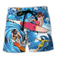 Surfing Haters Will See You Walk On Water Surf Beach Shorts For Tropical Coastal Getaways