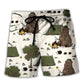 Camping Welcome To Our Campsite Outdoor Vibe Beach Shorts For Tropical Holidays And Weekend Adventures