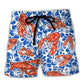 Lobster Party Like A Lob Star Tropical Humor Beach Shorts For Tropical Vacation Wear