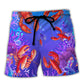 Lobstering Saved Me Funny Lobster Hunter Beach Shorts For Tropical Holidays And Weekend Adventures
