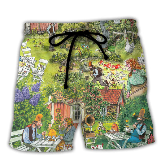 Gardening Peaceful Garden Inspiration With Beach Shorts For Beach Getaways And Comfortable Summer Wear