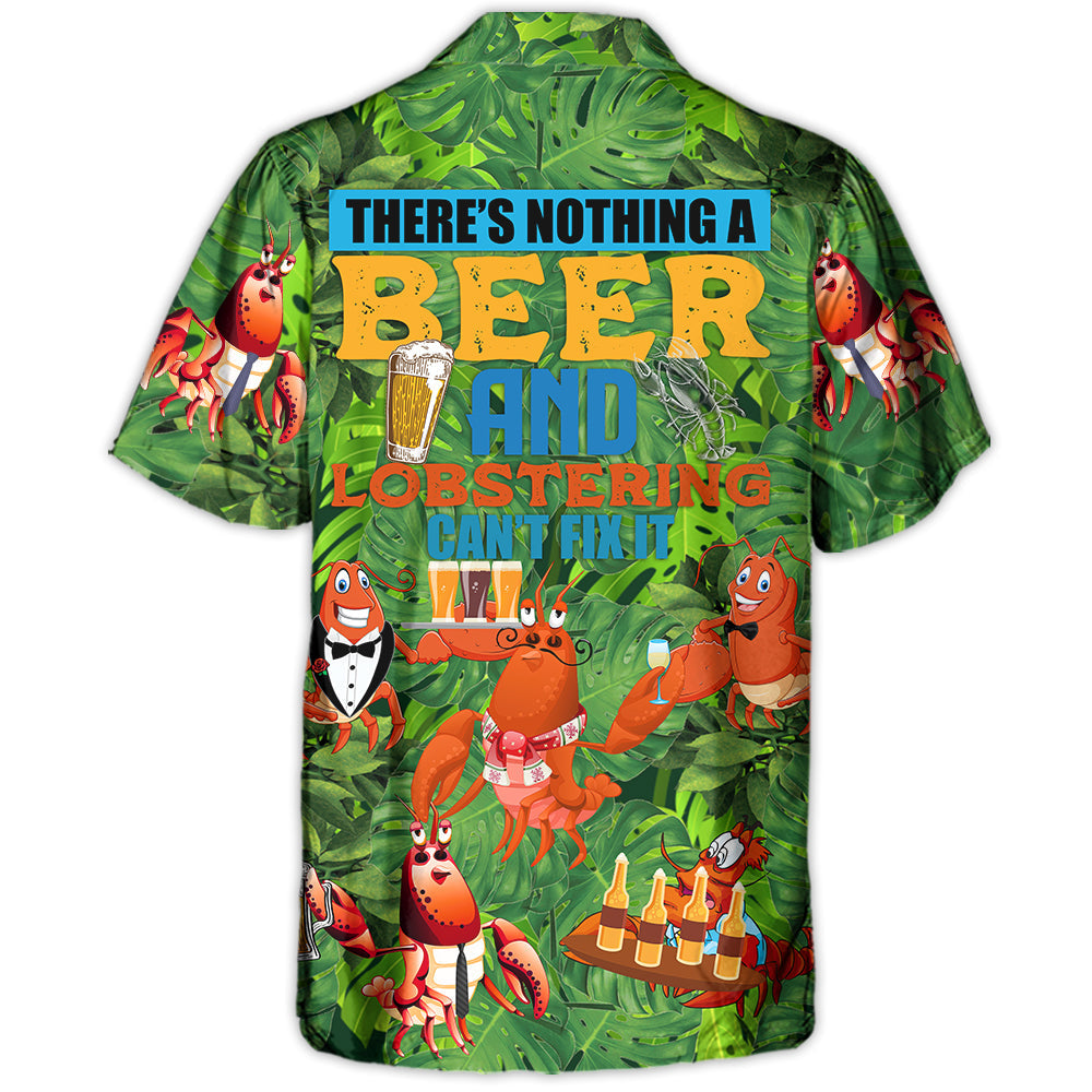 Lobstering Beer Hawaiian Shirt All Over Print Detail For Casual Outings