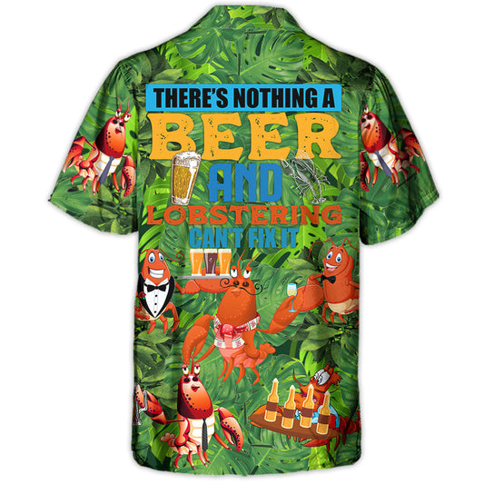 Lobstering Beer Hawaiian Shirt All Over Print Detail For Casual Outings