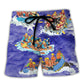 Rafting Team Australia Vintage Art Style Beach Shorts For Outdoor Activities And Vacation Styling