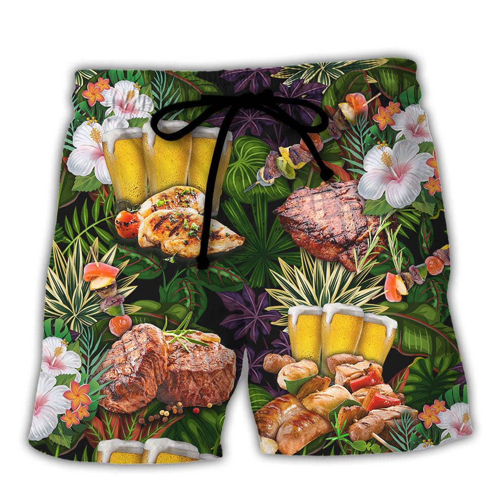 BBQ Beach Shorts For Casual Day Trips And Easy Warm Weather Wear