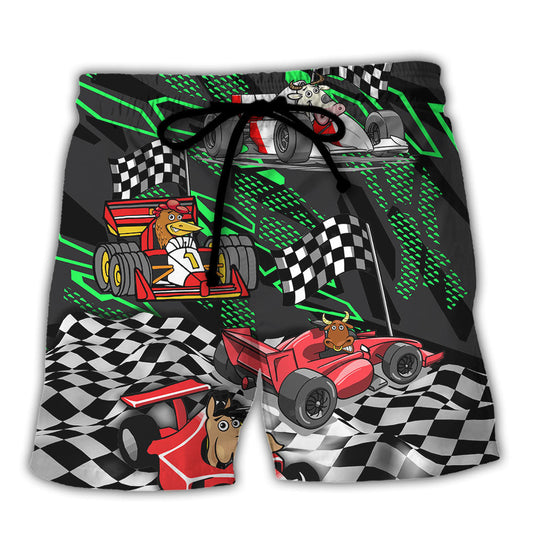 Motorsport Racing Racing Car Beach Shorts For Beach Days And Everyday Comfort