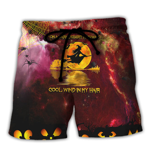 Hippie Halloween Desert Witch Style Beach Shorts For Distinctive Warm Weather Style