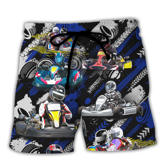 Karting Don't Be Jealous Because I Kart Better Beach Shorts For Beach Getaways And Comfortable Summer Wear