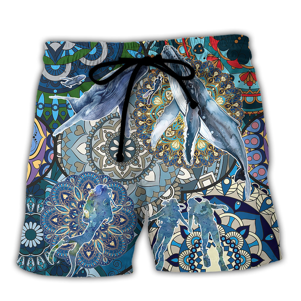 Scuba Diving Beach Shorts For Holiday Cruises And Weekend Casual Style