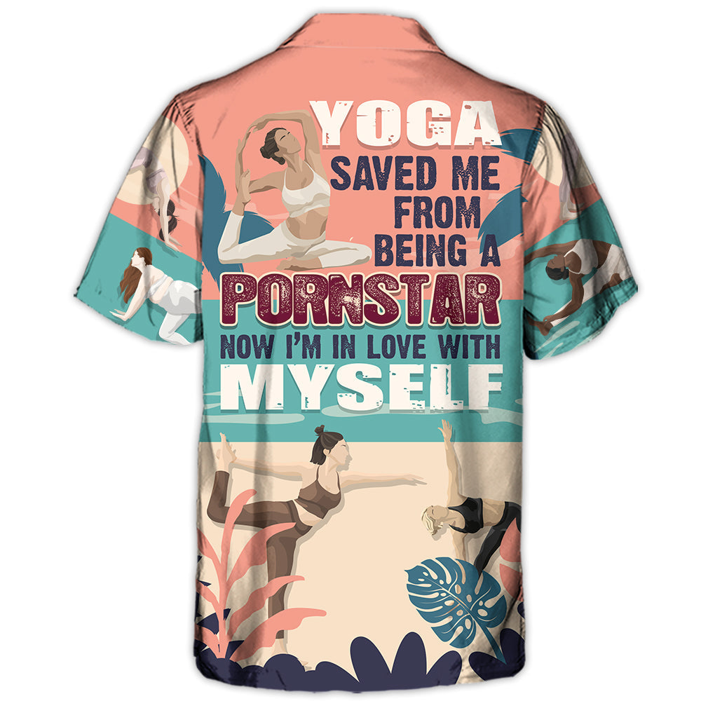 Yoga Am Hawaiian Shirt For Vacation Days And Relaxed Coastal Outings