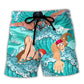 Swimming Open Water Funny Saved Me Quote Beach Shorts For Coastal Adventures And Resort Days