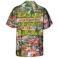 Funny Gardening Plowing Hawaiian Shirt Artwork View For Coastal Escapes And Resort Style