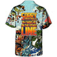 Fishing Weekend Humor Hawaiian Shirt Front Pattern View For Casual Outings
