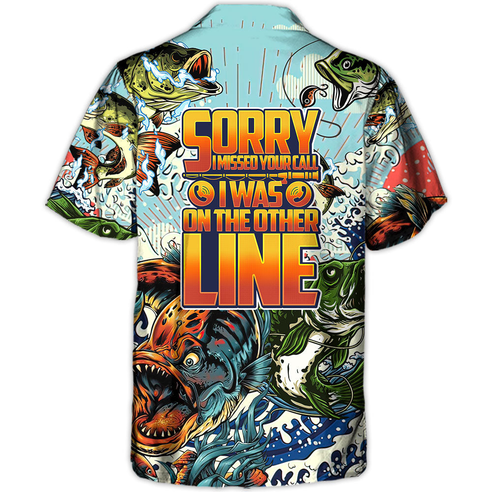 Fishing Weekend Humor Hawaiian Shirt Front Pattern View For Casual Outings