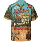 Funny Vintage Deer Hunting Shooter Hawaiian Shirt For Beach Parties And Weekend Getaways