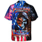 Skull Flag Hawaiian Shirt Front Pattern View For Tropical Vacations